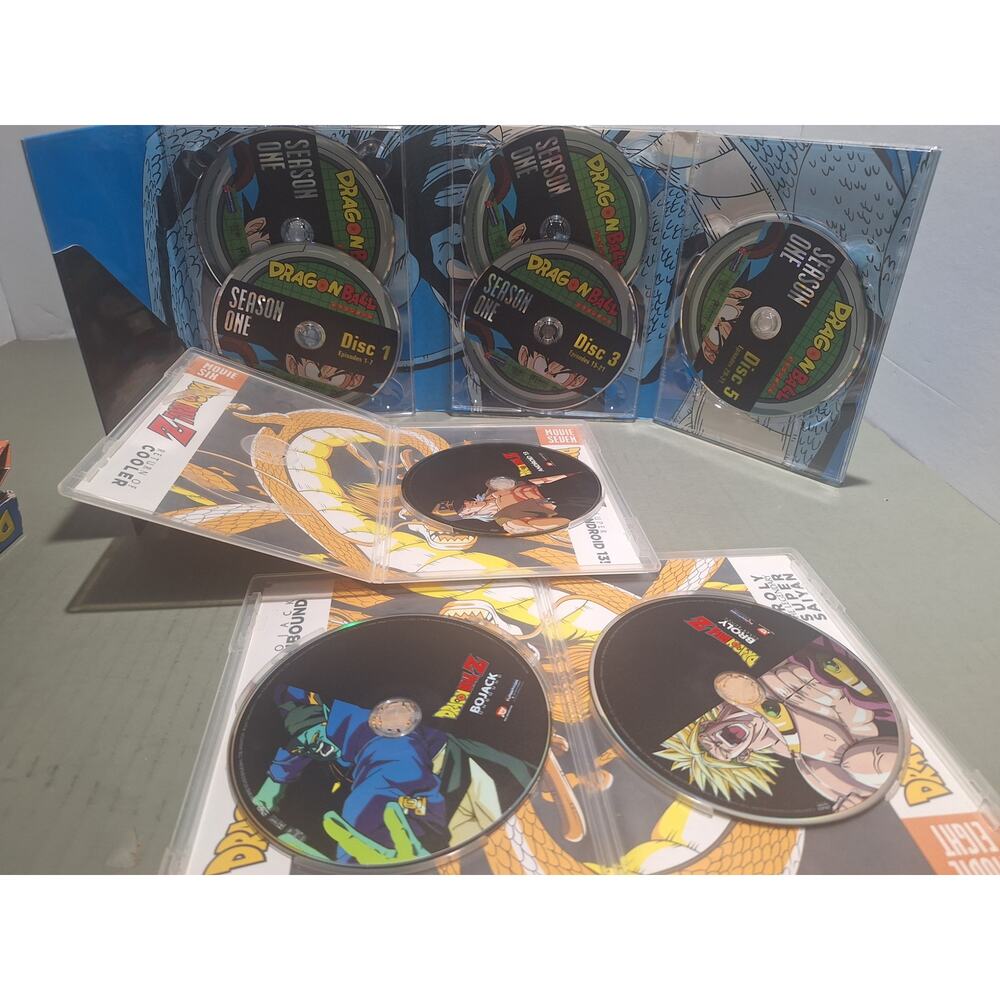 Dragon Ball Season 1 Complete + DBZ Movie Collection 2 (Missing Disc 6) Lot